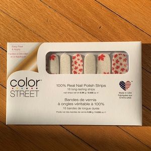 Color Street Bonjour Canada! real Nail Polish Strips